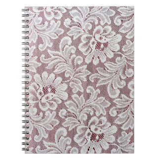 Caderno Espiral Textura branca de local elegância fina com bea sem