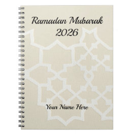 Caderno Espiral Textura Creme Luxuoso Branco