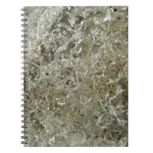 Caderno Espiral Textura de Abstrato de gelo glacial