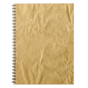 Caderno Espiral Textura de cartão amassada