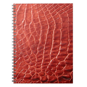 Caderno Espiral Textura de couro crocodilo