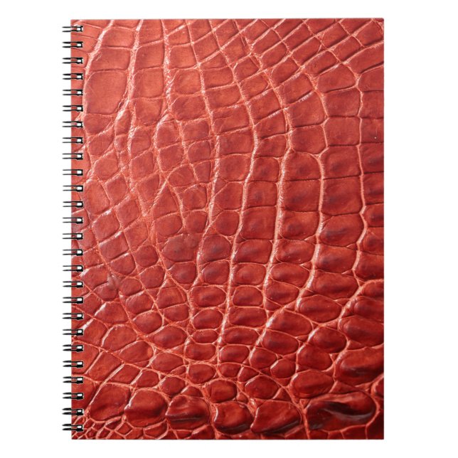Caderno Espiral Textura de couro crocodilo (Frente)