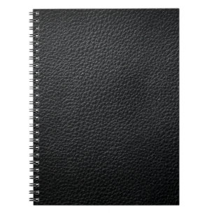 Caderno Espiral Textura de couro preto e couro de fundo,textura