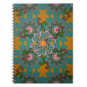 Caderno Espiral Textura de fundo, papel de parede, tema floral em