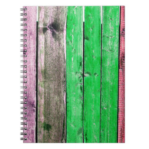Caderno Espiral Textura de madeira antiga, fenceabstrato,fundo,br