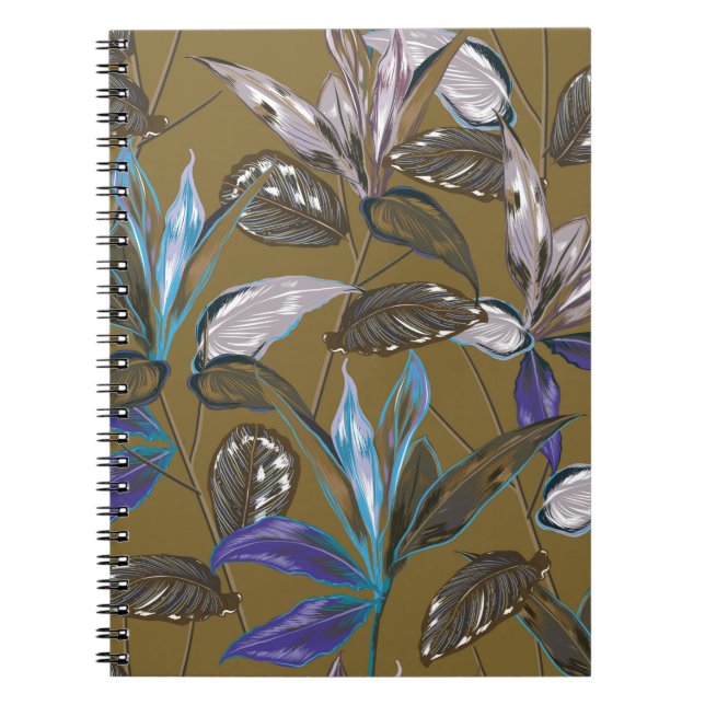 Caderno Espiral Textura de parede antiga com fissuras, fundo retrô (Frente)