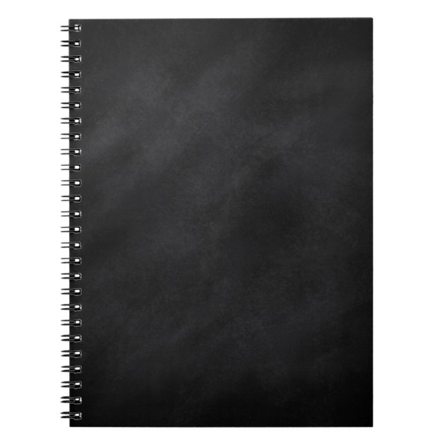 Caderno Espiral Textura de quadro negro retrô (Frente)