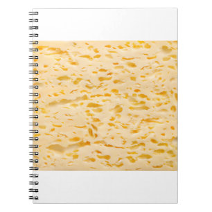 Caderno Espiral Textura de queijo com orifícios