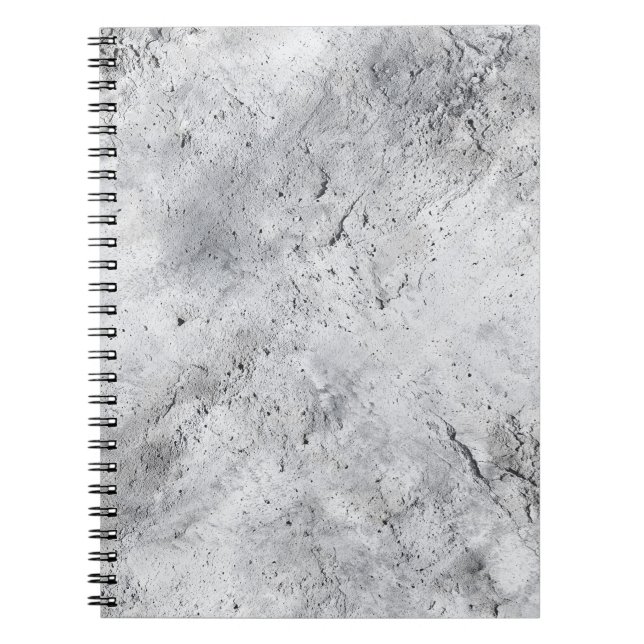 Caderno Espiral Textura de Reboco de Concreto Leve com Deterioraçã (Frente)