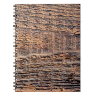 Caderno Espiral Textura de vista superior de madeira velha. abstra