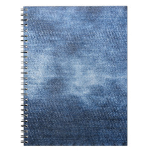 Caderno Espiral Textura Denim: Fundo do Tecido Vestido