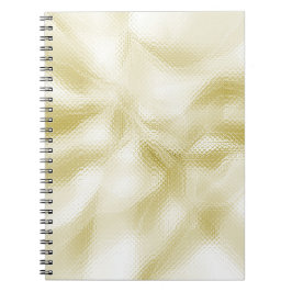 Caderno Espiral Textura Dourada Elegante
