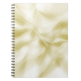 Caderno Espiral Textura Dourada Elegante