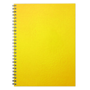 Caderno Espiral textura dourada Fundo amarelo brilhante Folha