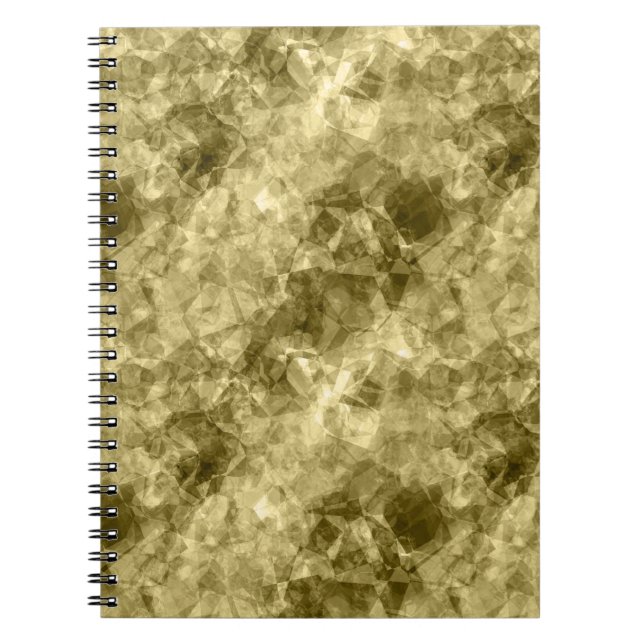 Caderno Espiral Textura em massa de bronze (Frente)