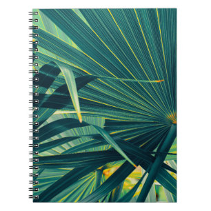 Caderno Espiral Textura Em Tonelada De Folha De Palma