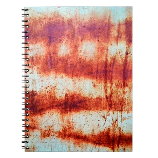 Caderno Espiral Textura enferrujada (Frente)