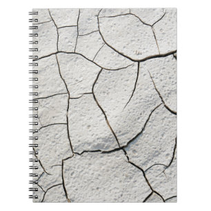 Caderno Espiral Textura Legal de diafragma da Terra rachada