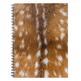 Caderno Espiral Textura manchada da pele dos cervos