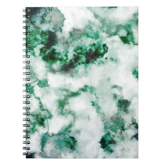 Caderno Espiral Textura marmoreada de quartzo (Frente)