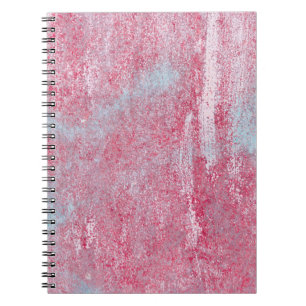 Caderno Espiral Textura metálica com arranhões e abstrato de fissu