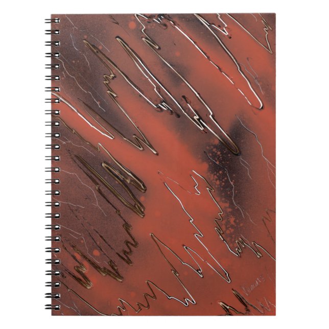Caderno Espiral Textura meteorológica (Frente)