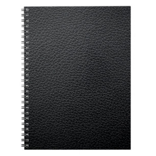 Caderno Espiral Textura ou fundo de couro preto. couro,textu