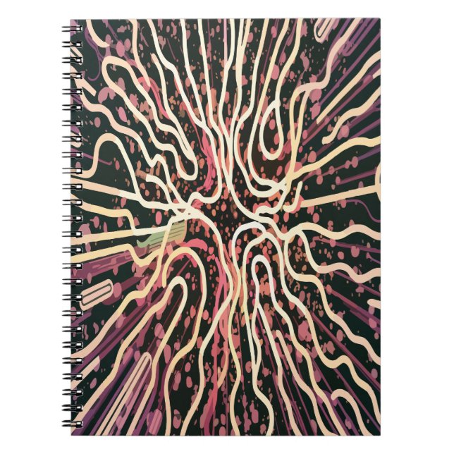 Caderno Espiral Textura riscada (Frente)