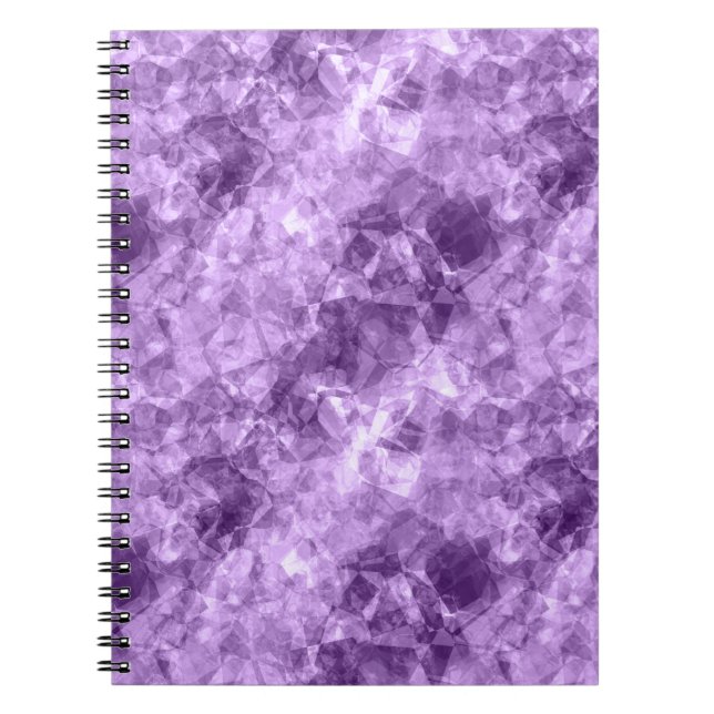 Caderno Espiral Textura roxa escura amassada (Frente)