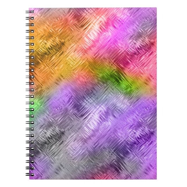 Caderno Espiral Textura Roxa Glassy Ametrine (Frente)