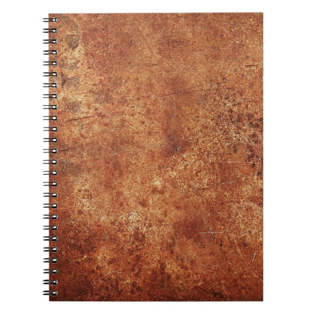 Caderno Espiral Textura Rústica de Velho Grunge (Frente)