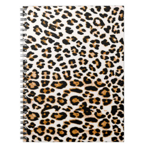 Caderno Espiral Textura sem leopardo, impressão animal africana