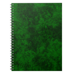 Caderno Espiral Textura verde escura textura suede marble granite 