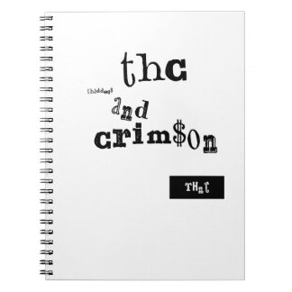 Caderno Espiral thaddeus & crimson