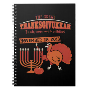 Caderno Espiral 'Thanksgivukkah festivo