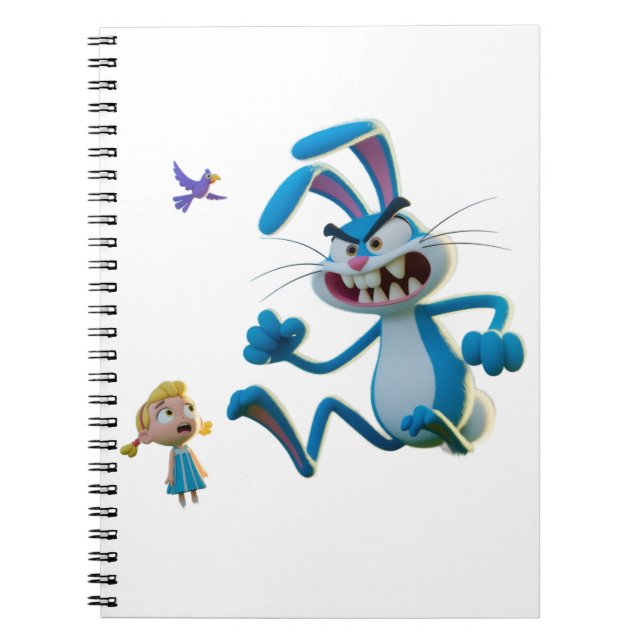 Caderno Espiral The angry rabbit  (Frente)