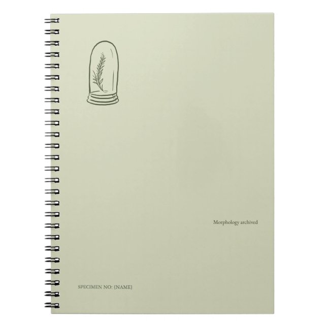 Caderno Espiral The Bell Jar- Botanists Pause- Minimal  (Frente)