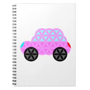 Caderno Espiral The Car Of Life - Sacred Shapes A3.Pink.