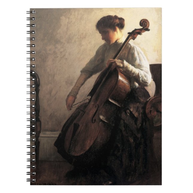 Caderno Espiral The Cellist (por Joseph DeCamp) (Frente)