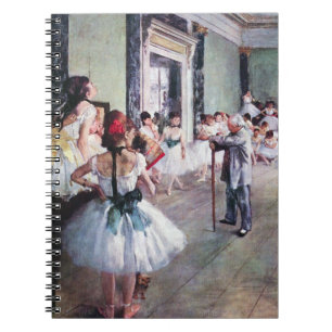 Caderno Espiral The Dance Class por Edgar Degas, Balé Art