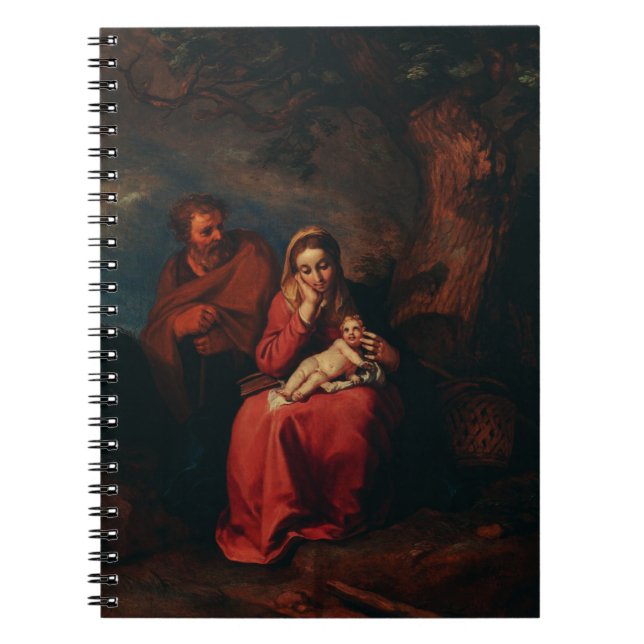 Caderno Espiral The Flight into Egypt by Abraham Bloemaert  (Frente)