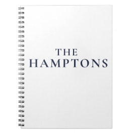 Caderno Espiral The Hamptons Preppy Coastal Journal