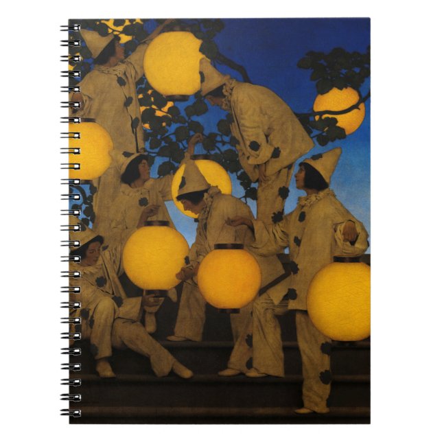 Caderno Espiral The Lantern Bearers, 1908, por Maxfield Parrish (Frente)