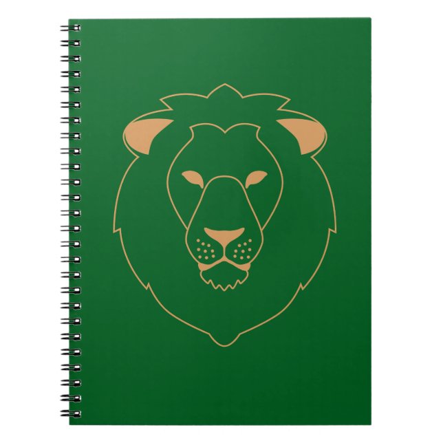 Caderno Espiral The Lion's Gaze: Golden Contour (Frente)