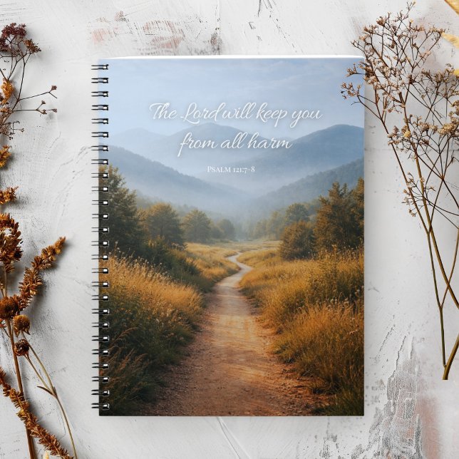 Caderno Espiral The Lord Will Keep You – Psalm 121  (Criador carregado)