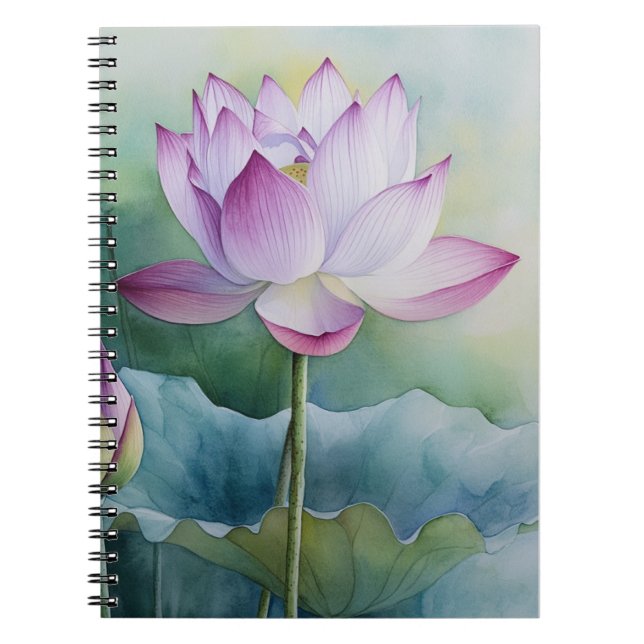 Caderno Espiral The lotus flower (Frente)