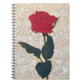 Caderno Espiral The Noble Rose: Japanese Art with Mythic Touch