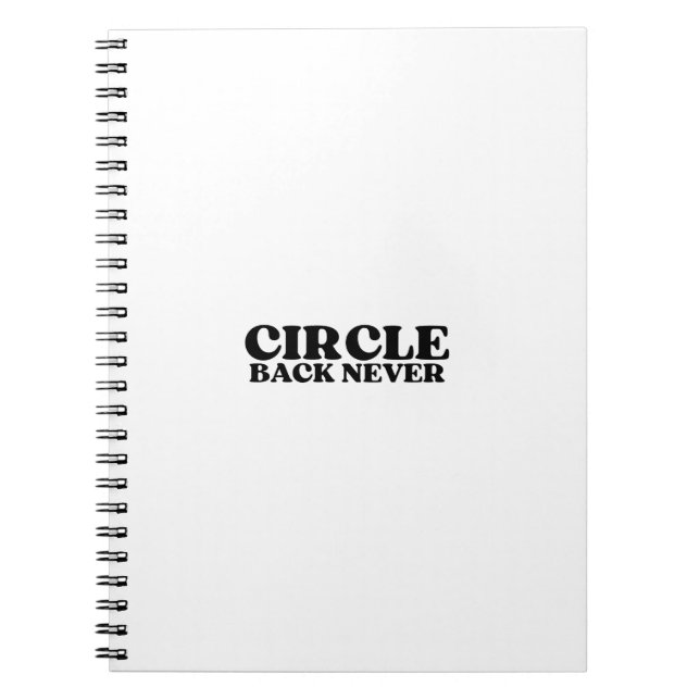 Caderno Espiral The One-Way Ledger | Circle Back Never (Frente)