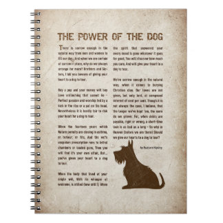 Caderno Espiral The Power of the Dog Poem - Rudyard Kipling 