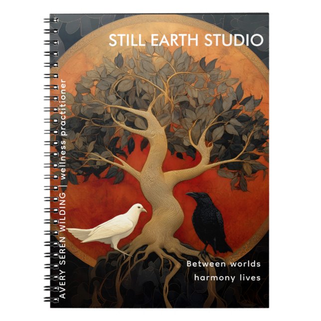 Caderno Espiral The Tree Between Worlds | Tree of Life Designs (Frente)